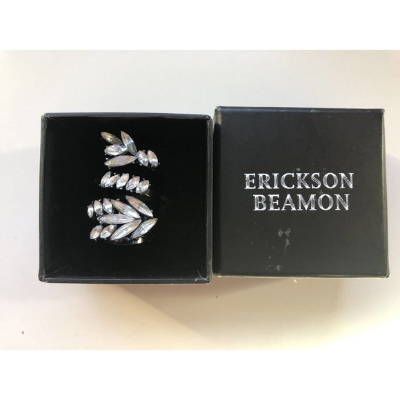NIB NEW Erickson Beamon Ring Wrap Rhinestone Ring Size 7 - Picture 10 of 10